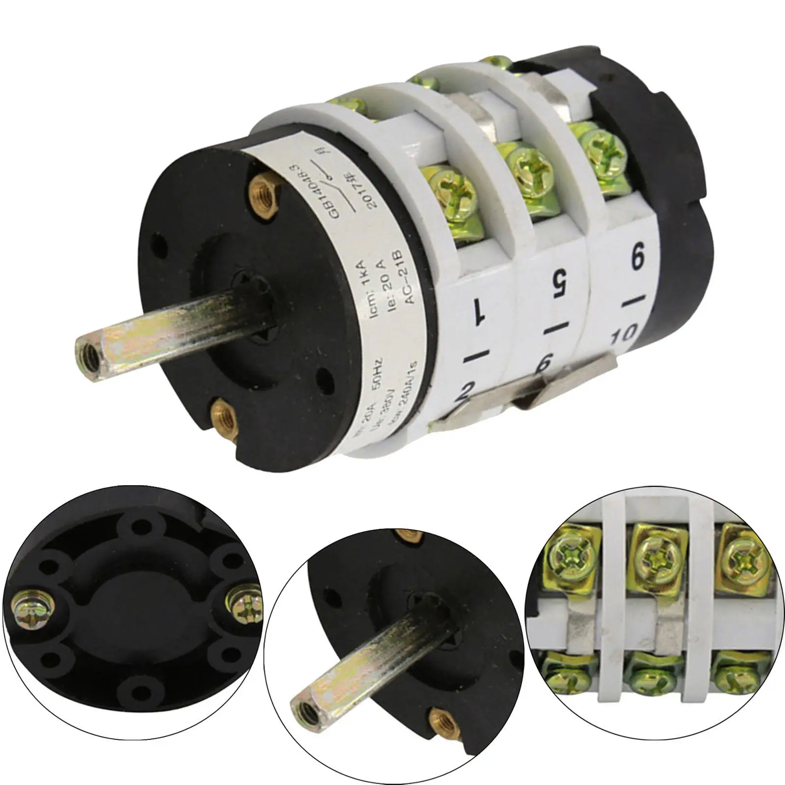 Tire Changer Motor Forward Reverse Switch Compact Metal Accessory for Motorcycle Tire Change Machine