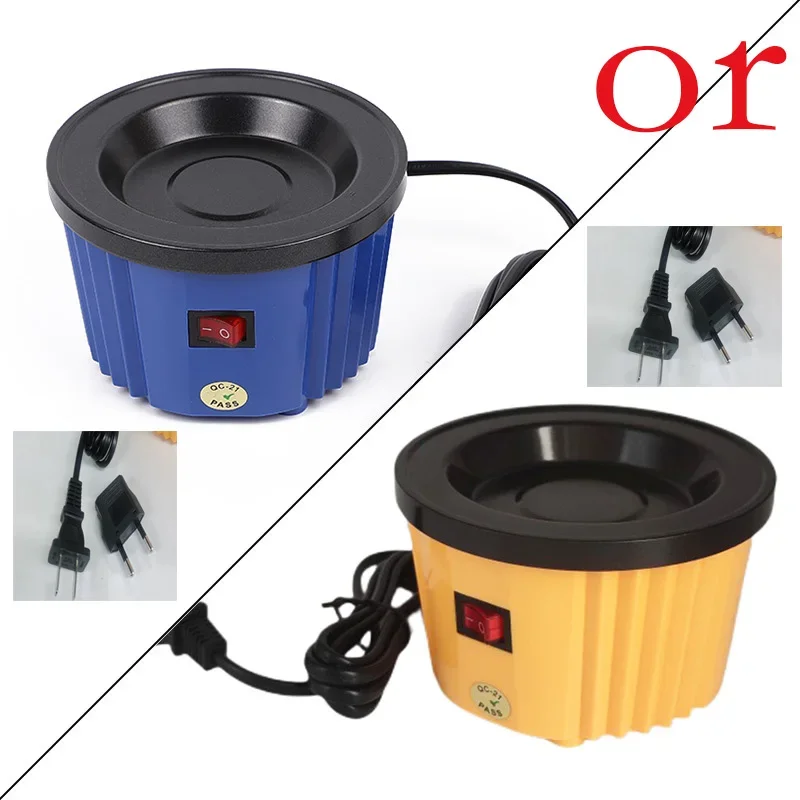 Olla de pegamento caliente portátil con pegamento de queratina de 100w, olla caliente de fusión, temperatura constante para extensión de postizo de cabello, herramienta de pegamento caliente