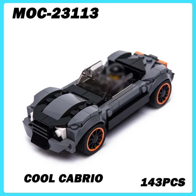 

MOC-23113 Автомобильная серия, крутая модель строительного блока Cabrio, совместимая с сборкой для снятия стресса основных брендов, 143 шт.