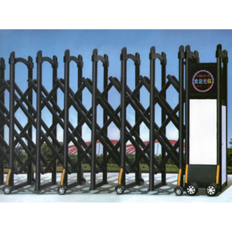 custom.Motor Automatic Retractable Sliding Fence and Gate with Trackless Solid and Popular