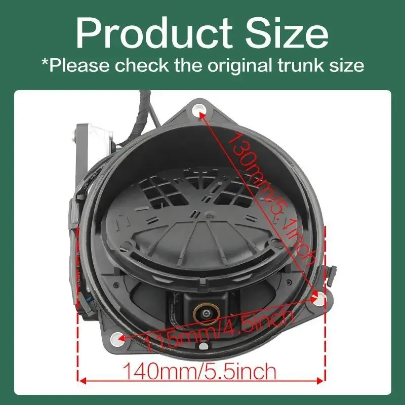 For VW Golf 6/7/8 Polo CC Beetle Magotan B6 B7 B8 EOS T-roc Passat 170° AHD 1080P Flip Emblem Rear View Reverse Backup Camera
