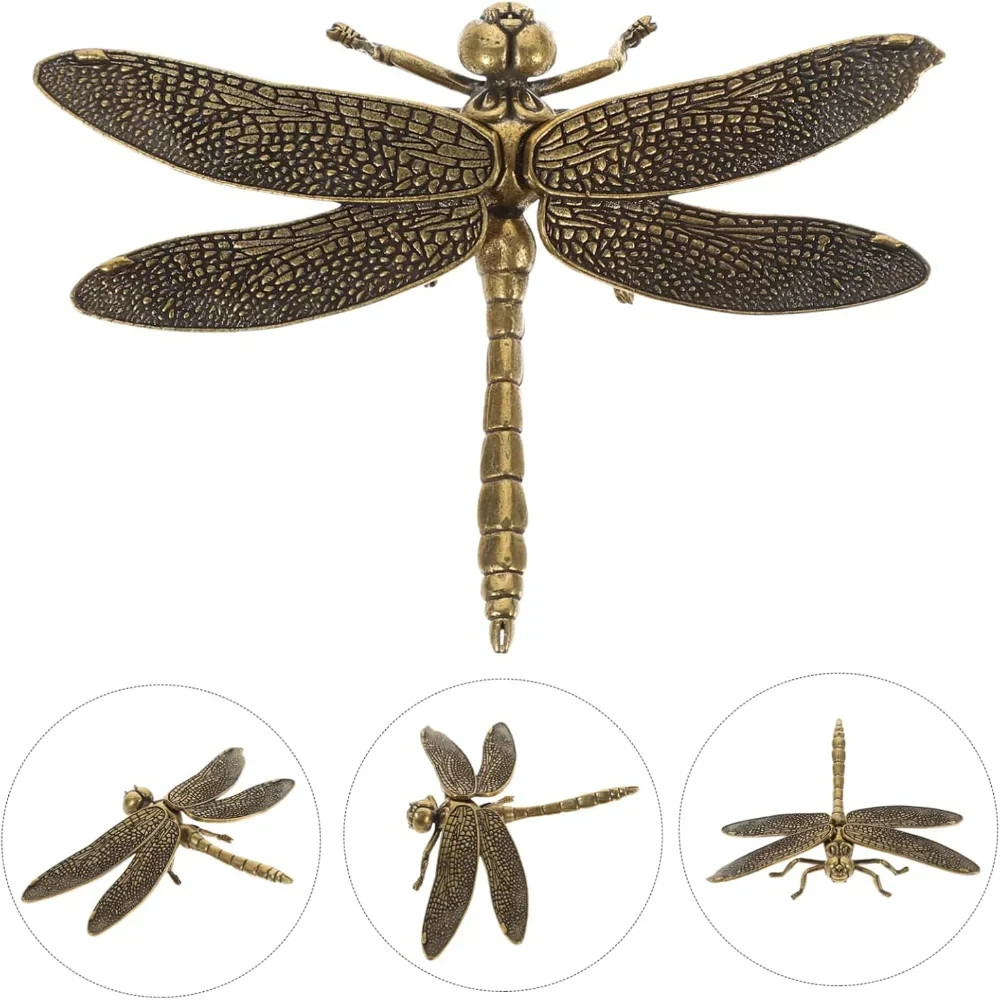 

Brass Figurine for Decor - Vintage Animal Statue for Office Desk Decor - Miniature Antique- Ornament for House Decoration -