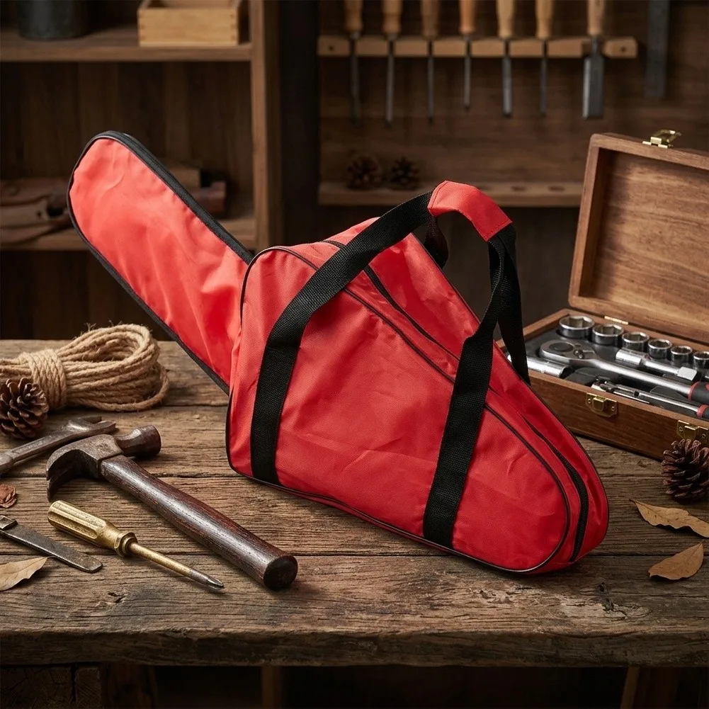 Weatherproof for chainsaw Transport Bag Red for chainsaw Storage Bag Moisture Resistant Design Secure Fastener Closure