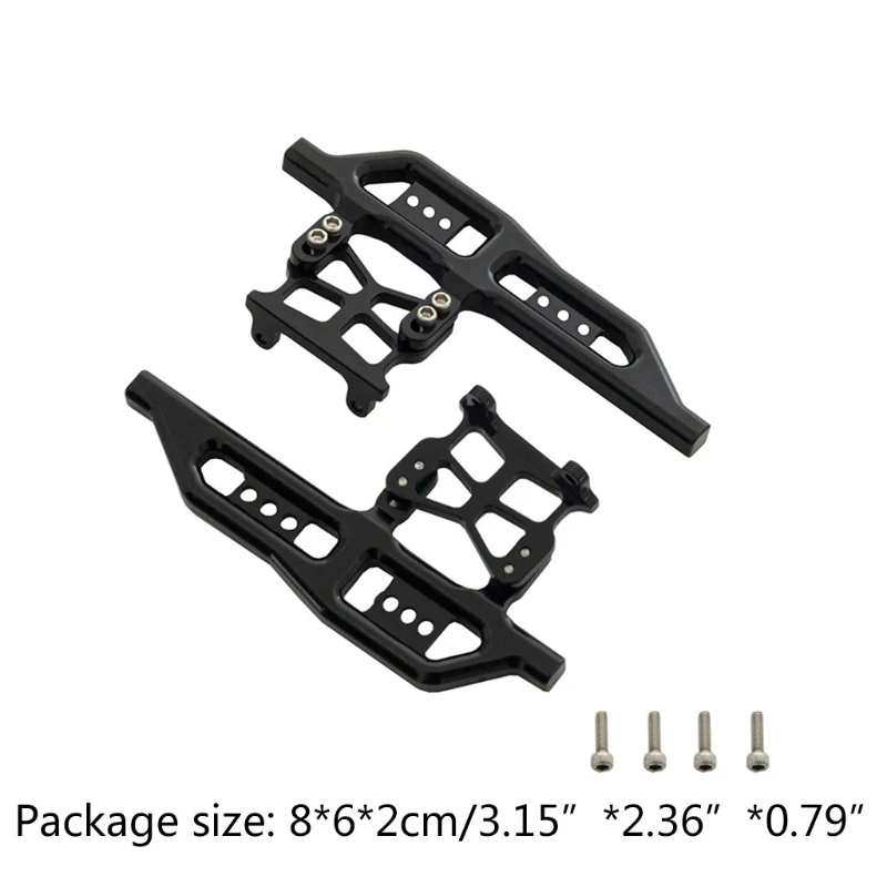 Alloy Metal Side Step Board Rock Slider Foot-Plate Upgrades Durable Replacement Accessories for Axial SCX24 90081 C10