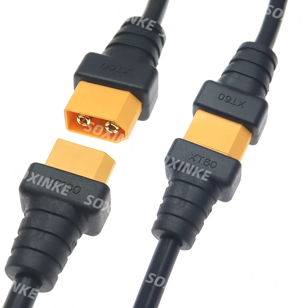 XT60 Male / Female Connector To DC 5.5*2.5 5.5x2.1mm Power Cable Adaptor 5521 5525 For Glasses Battery Charging Adapter Cables