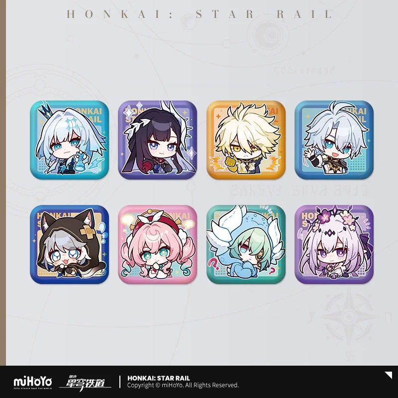 Lencana Gantungan Kunci Seri PMZLG Resmi miHoYo Asli dan Autentik dari Game Honkai Star Rail Phainon Castorice Cerydra