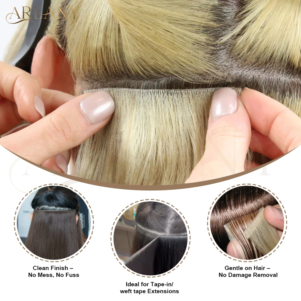 ARLANY 3 Yards Single-Sided Tape Roll for Tape In/ Tape Weft Extensions Hair System Tape Replacement One Sided Tape Easy to Cut