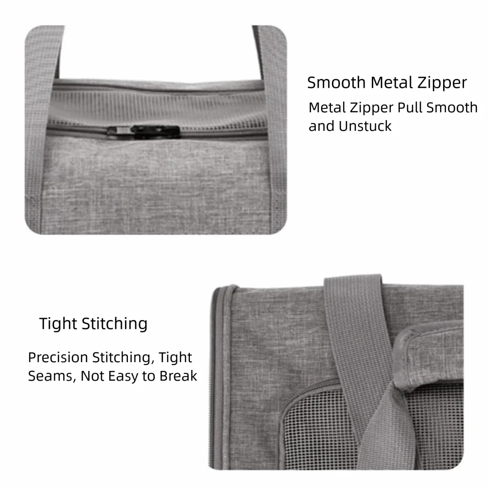 

One Shoulder Polyester Pet Carrier Bag Simple Design Breathable Mesh Pet Bag Handbag Style Portable Dog Cat Bag Pet Cage
