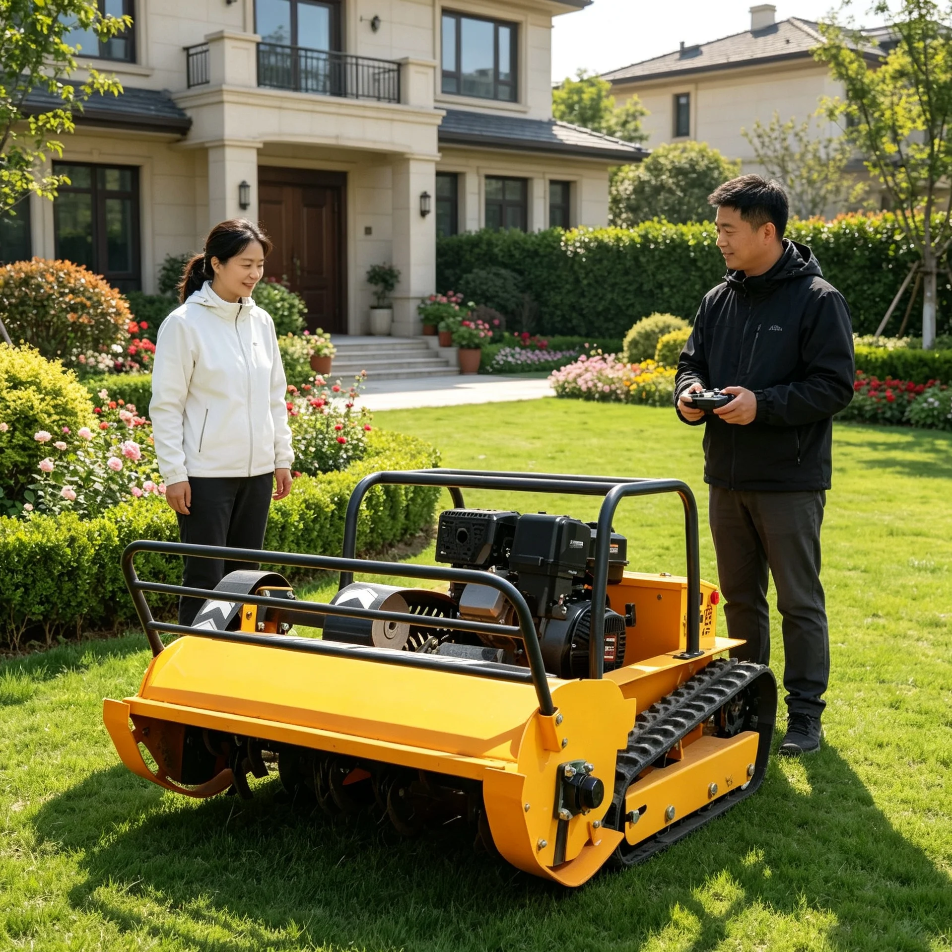 Customized intelligent robot lawn mower, optional color selection, nice‑looking garden machine autonomous robot lawn mowers