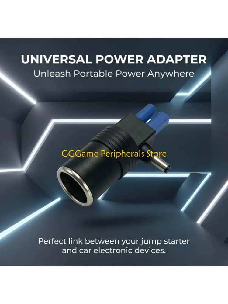 U55B 5.5 X 2.1Mm Male End to EC5 Female Cable with 12V Car Power Port for Vehicle Accessory Energy Routing, Wiring Tasks and