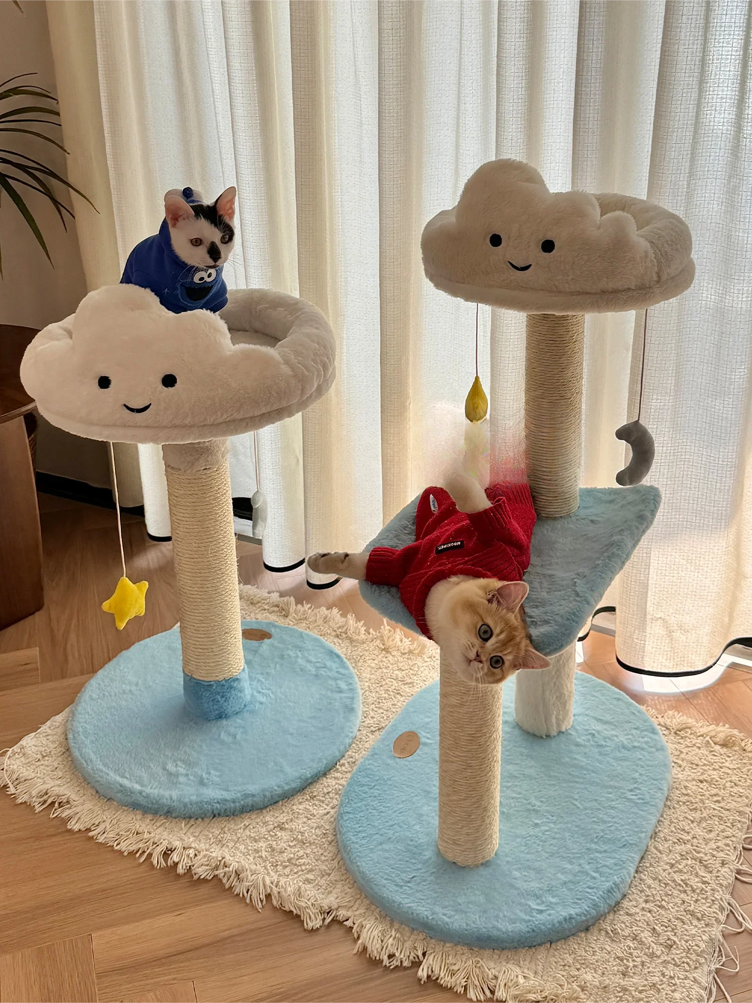 Cloud Cat Climbing Frame Integrated U-shaped Rest Platform Toy Scratch resistant Column