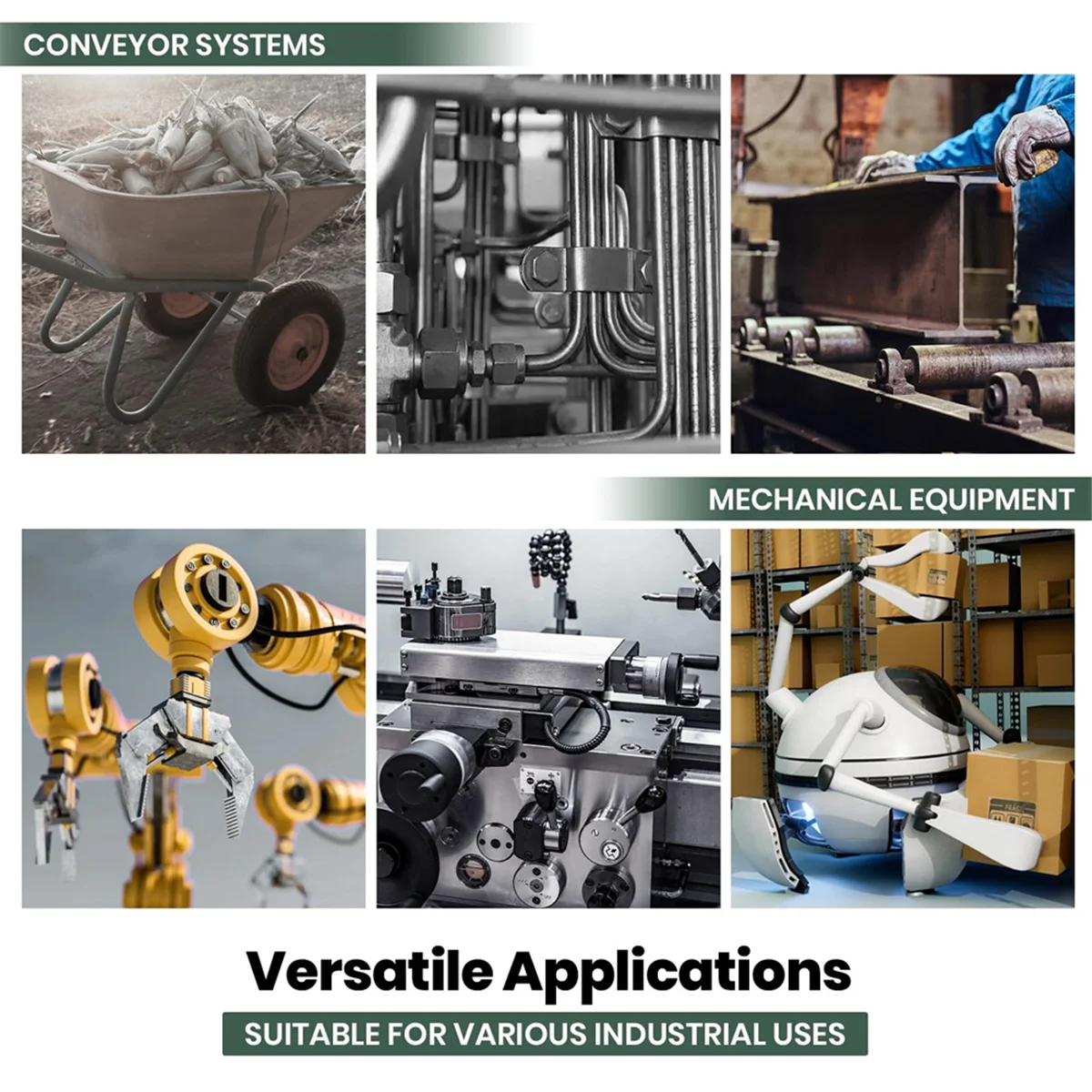 A002 2 حزمة UCP205-16 محمل كروي مثبت على شكل وسادة - محامل فولاذية مقاس 1 بوصة مع قاعدة من الحديد الزهر الصلب