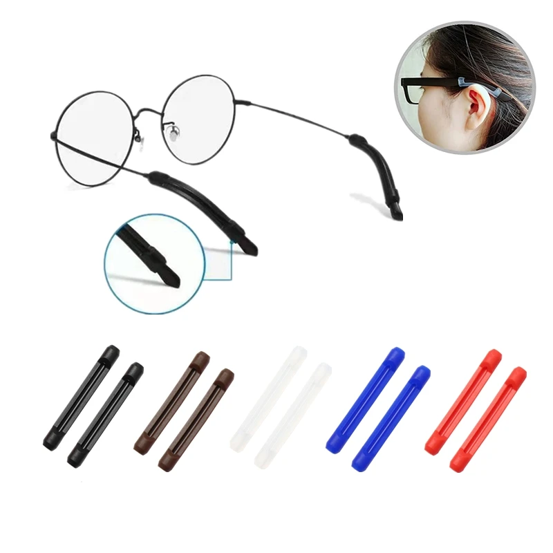 3Pcs High Quality Eyewear Transparent Anti Slip Silicone Ear Hook Temple Tip Holder Eye Glasses Accessories Soft Ear Hangers