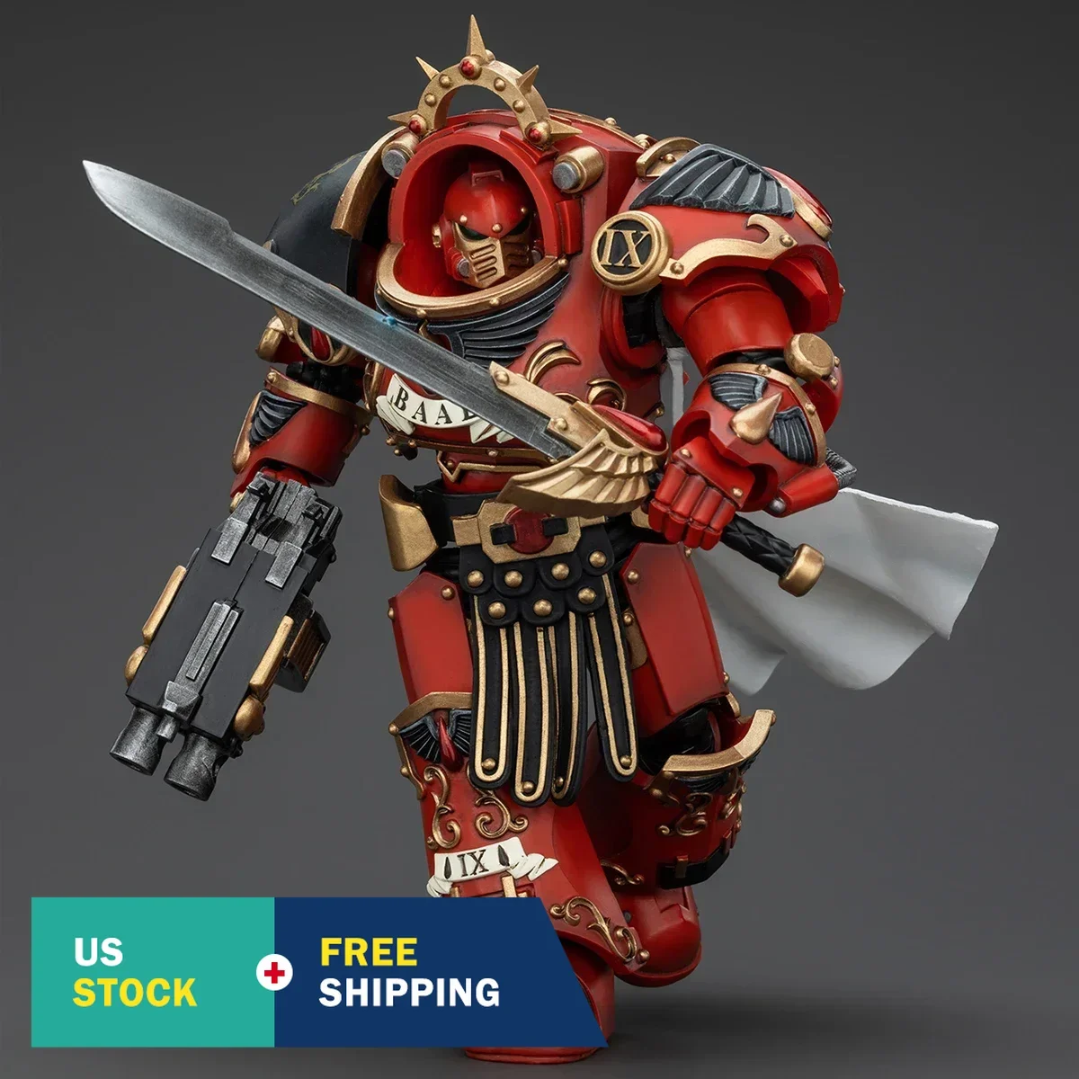 하이플레이 조이토 워해머 호루스 이교도 블러드 엔젤스 군단 프레토르 타르타로스 터미네이터 아머 1/18 액션 피규어