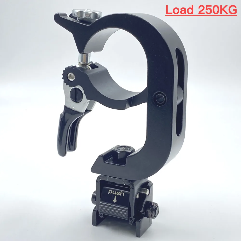 250KG G-Clamp Aluminum Truss Mounted 44-52mm Tube Fast Lock Adjustment Quick Release Folding Clamps Audio Stage Lighting Setup