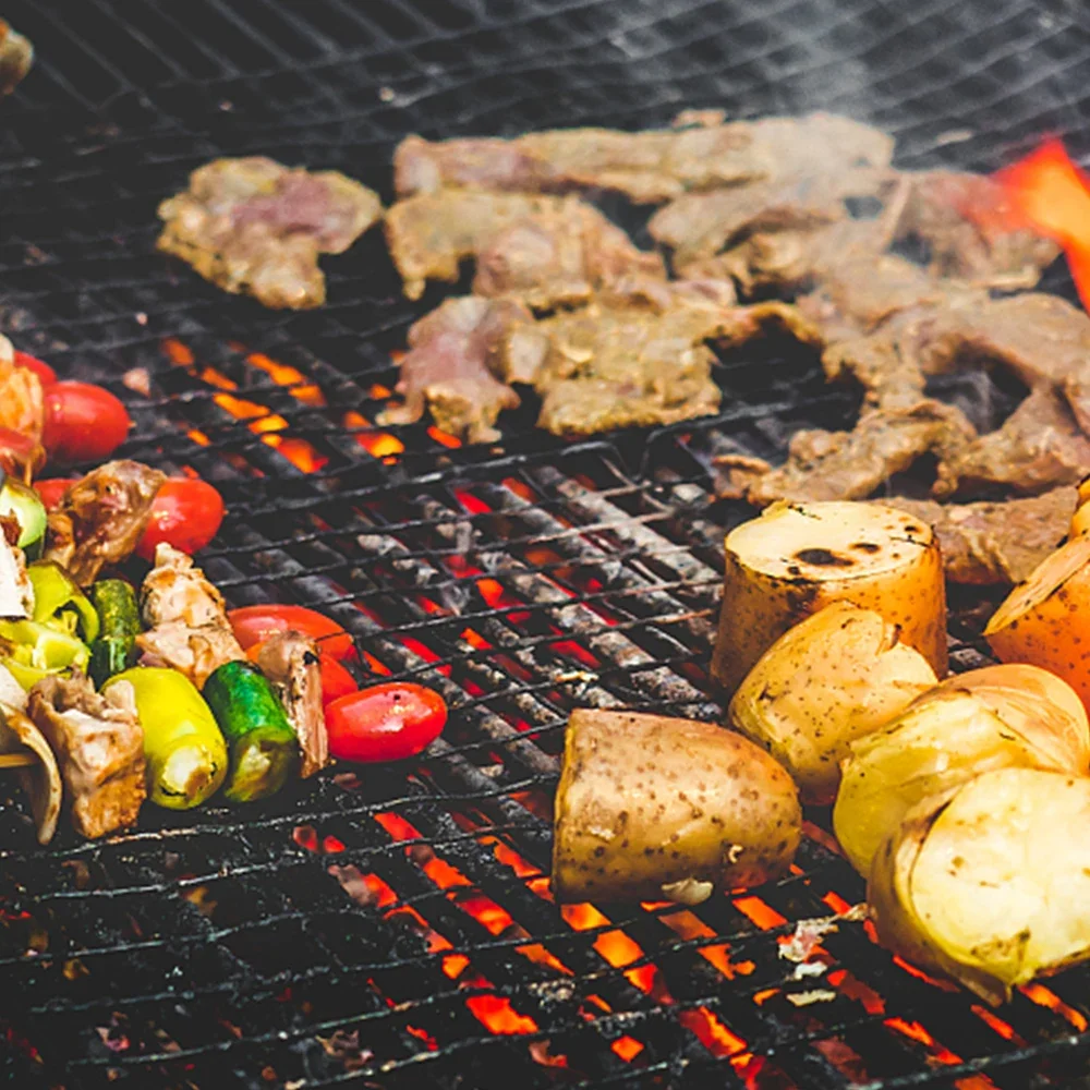 Nieprzywierająca podkładka do grilla odporna na wysokie temperatury siatka do grillowania wielokrotnego użytku łatwo czyszczące podkładki kuchenne narzędzie do grillowania 40x30cm