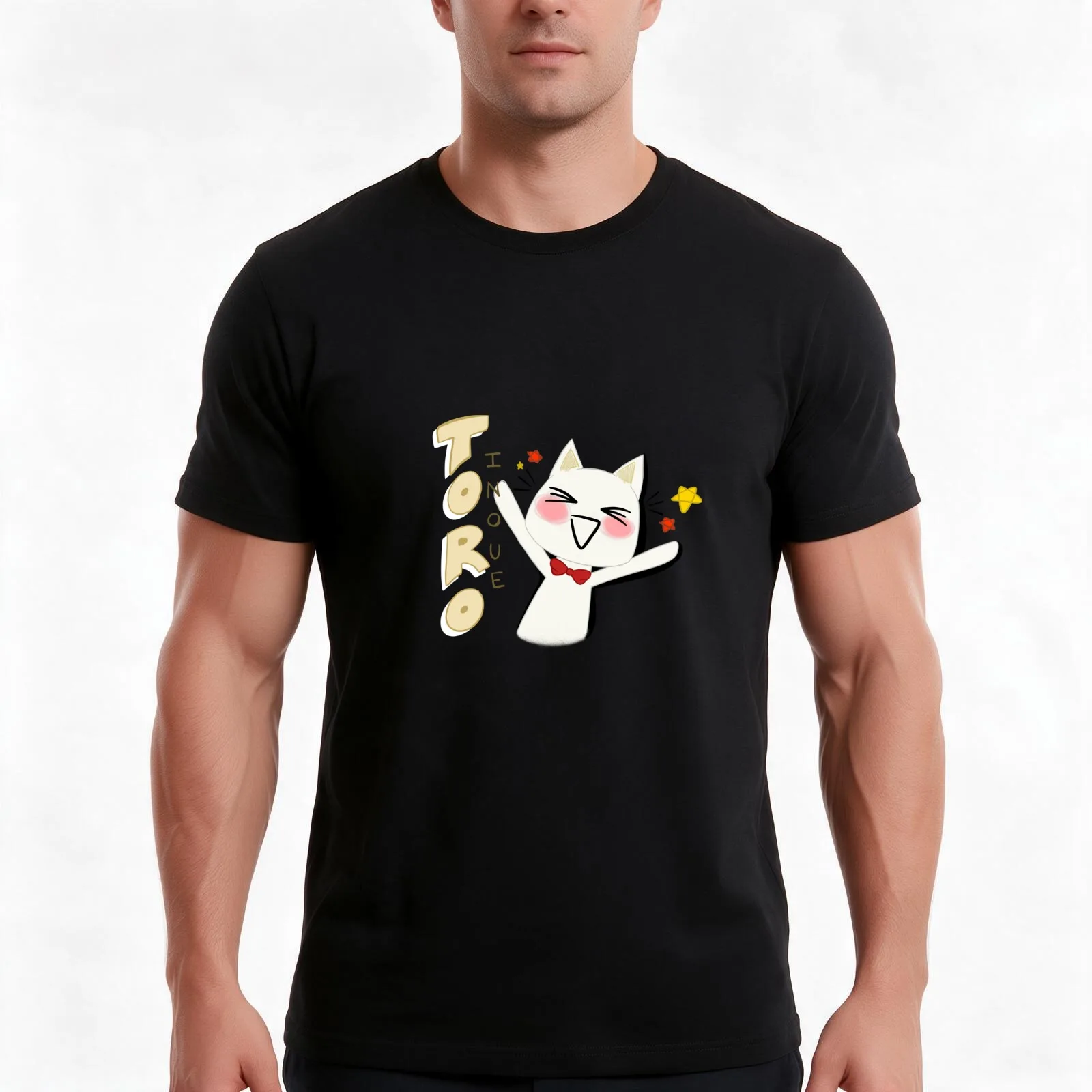 Toro Inoue - Famous Videogame Cat T-Shirt Summer Casual Cotton Tee Oversized Streetwear Tops Vintage Graphic Print