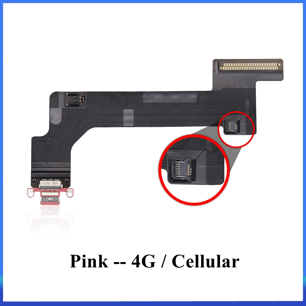 1Pcs for iPad 10 2022 10.9 Inch A2696 A2757 Charging Charger Port Connector Flex Cable 4G Cellular WiFi Replacement Parts