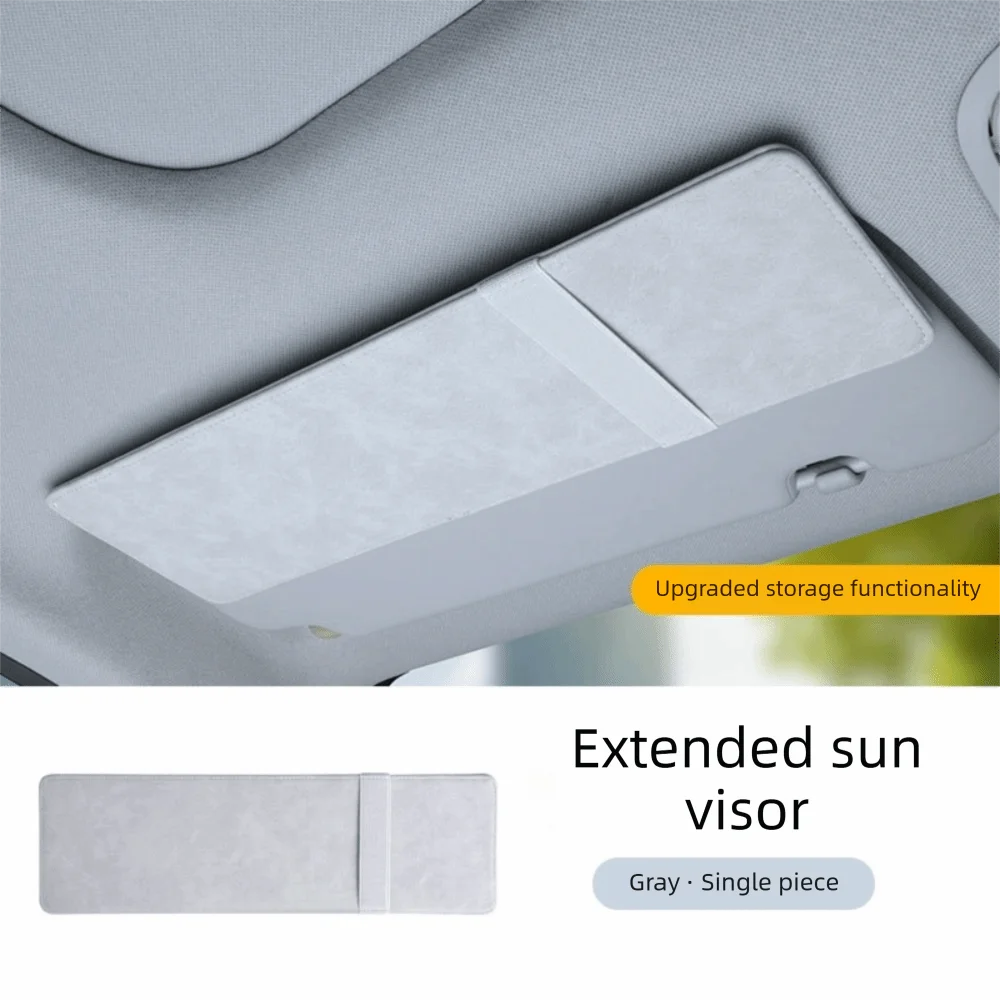 Adjustable Car Sun Shade Anti Glare Suede Polarized Visor Quick Installation Car Sun Visor Safe Driving Experience