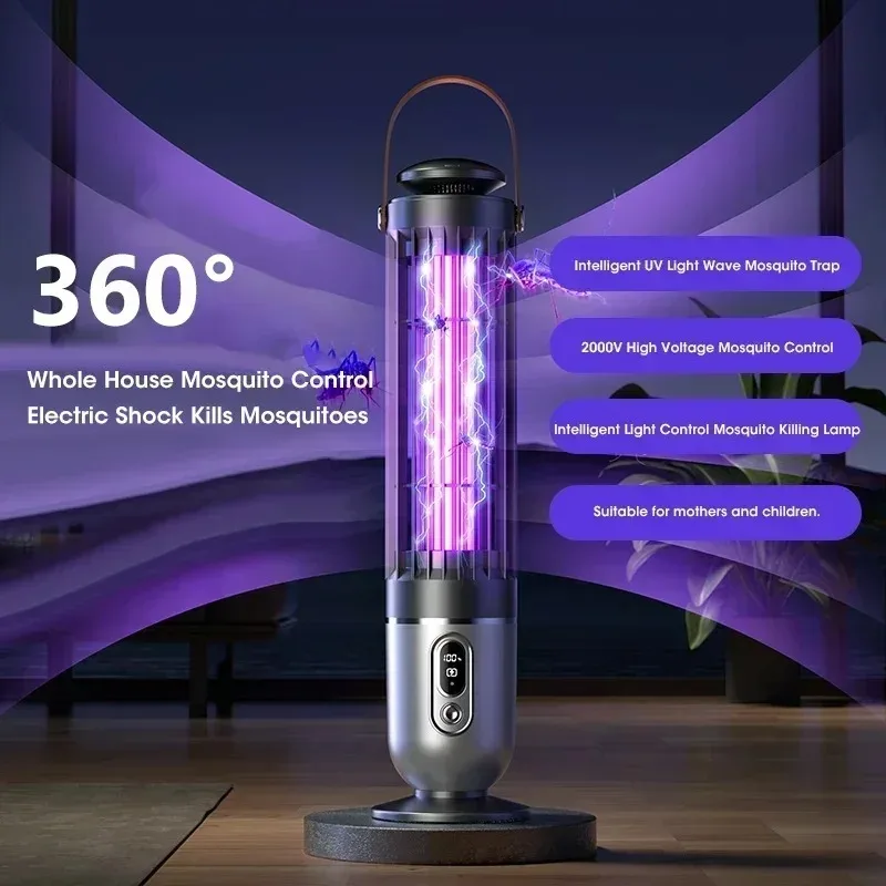 

Перезаряжаемый бесшумный USB-отпугиватель комаров - экологичный уничтожитель насекомых с УФ-светом для использования в помещении и на улице