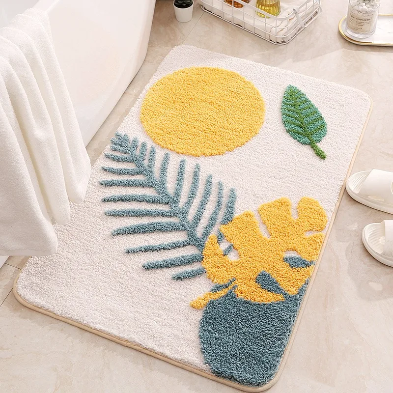 Living Room Bathroom Anti-slip Mat, Bathroom Water-absorbing Anti-slip Floor Mat, Entrance Foot Mat