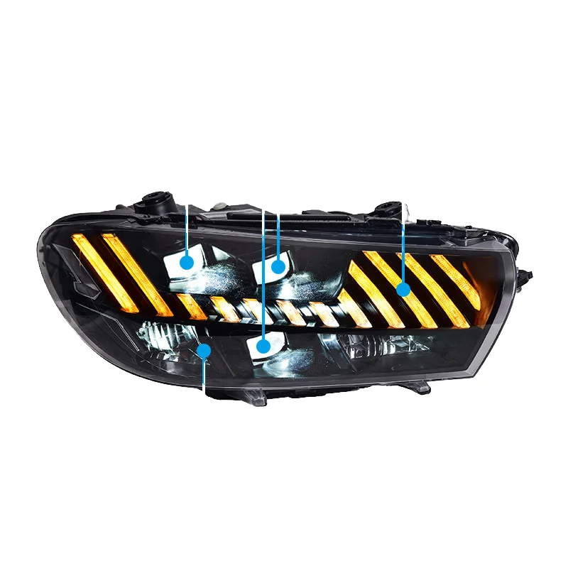 

YOUMAYOUBA 2009-2015 Volk SWa Gen Scirocco LED Headlight Assembly DRL Dual Beam Sequential Turn Signal 8000 Lumens 12V Box