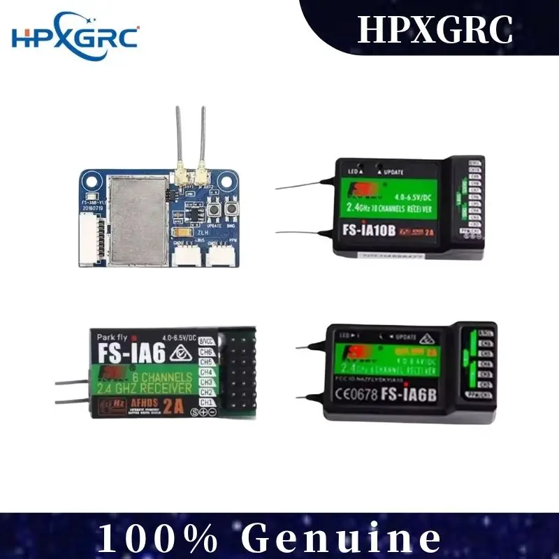FlySky FS-iA6 FS-iA6B FS-iA10B FS-X6B receptor para FS-i6 i6X i6S i10 TH9A transmisor RC Control piezas remotas Dron FPV