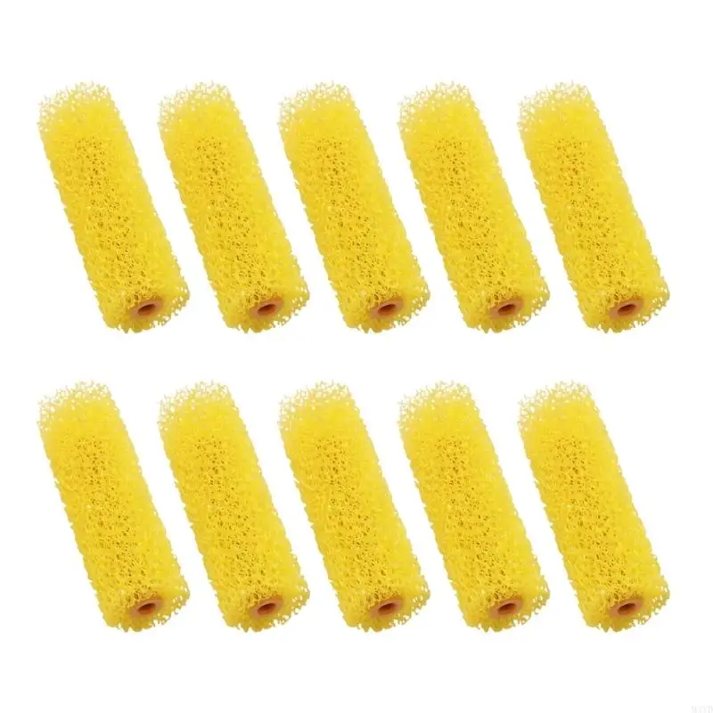 Pack of 10 Sponge Roller Brushes 4inch Foam Paint Roller Cleaning Tool for Home Office Car Smooth Plastering M4YD