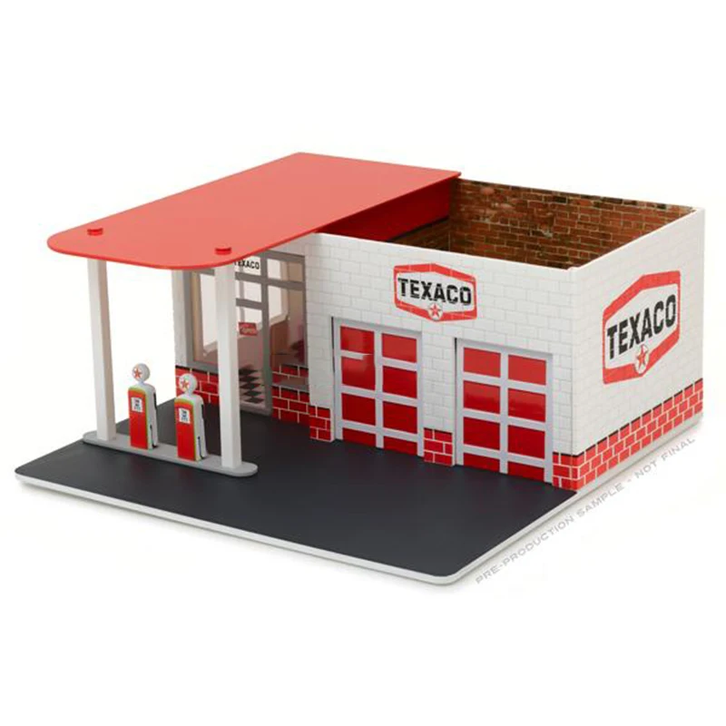 

Greenlight 1:64 Scene Model Mechanic’s Corner Series Vintage Gas Station GULF Orange Collectibles Ornaments