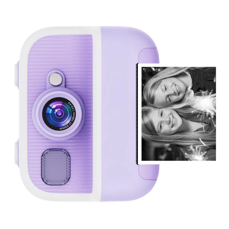 Kids Digital Camera Instantly Camera Toy with Video Photo Printing Rechargeable Educational Camera Toy For Children Girl 15UB