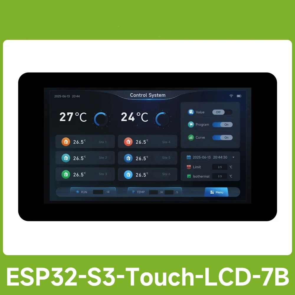 Waveshare ESP32-S3 7inch Display Type B Development Board,32-bit LX7 Dual-core Processor,1024×600,Optional For Touch