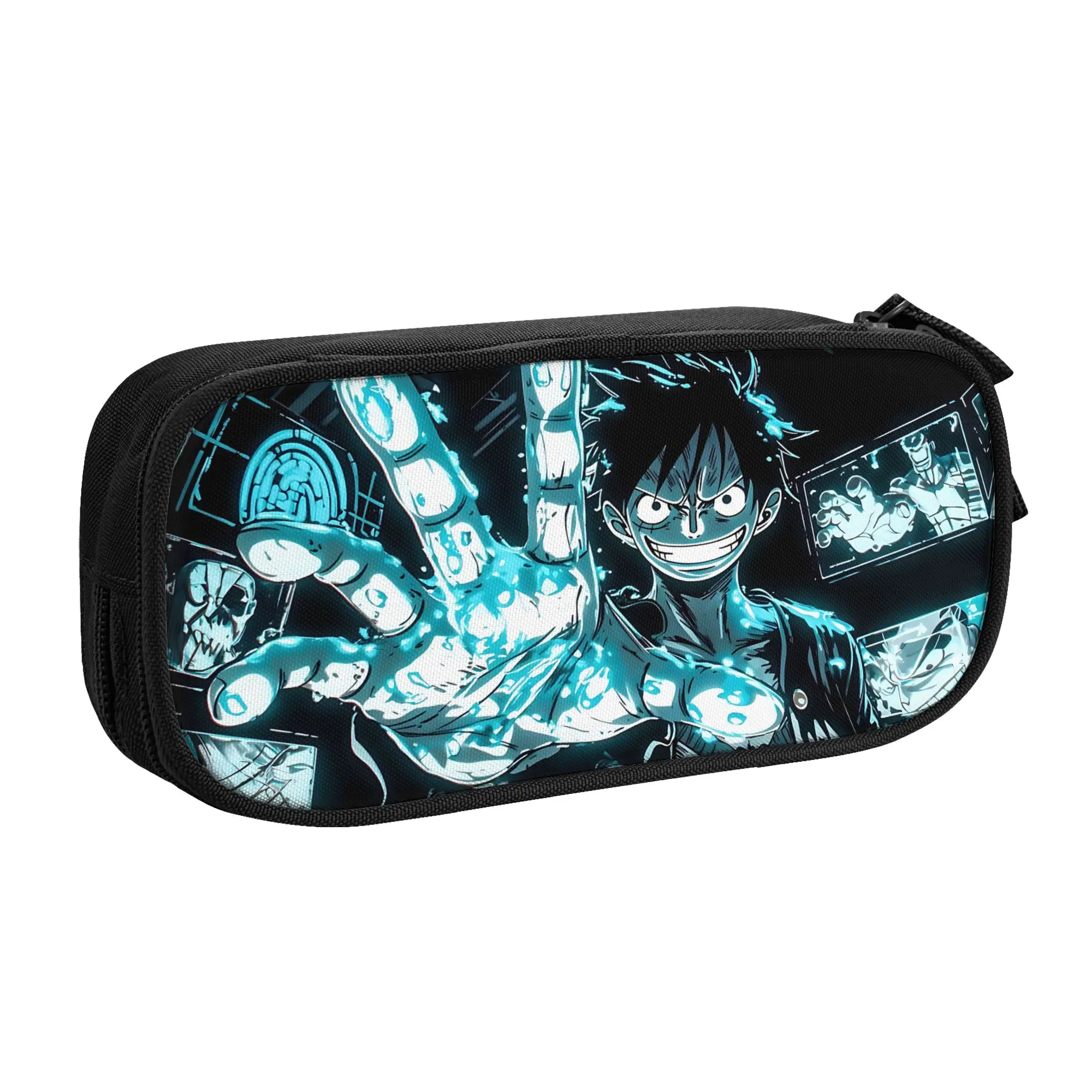 Large Capacity Bags for Child Cartoon One Piece Anime Luffy  Handheld Study Bag for Boys Gilrs Kids