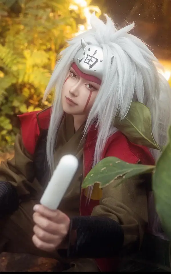アニメ自来也コスプレ衣装忍者自来也フルセット衣装ウィッグハロウィン