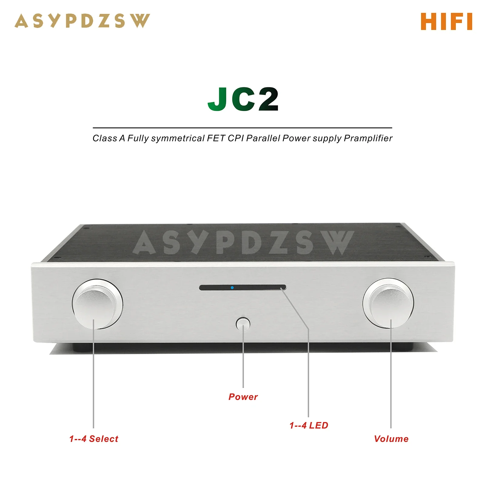 

HIFI Mark JC2 Класс A Полностью симметричный полевой транзистор CPI Параллельный источник питания Предусилитель JC-2