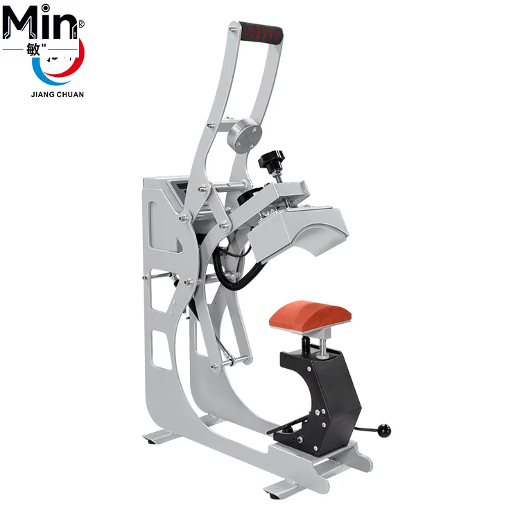 8x14cm Semi Automatic Magnetic Single Station Cap Heat Press Transfer Machine Sublimation Hat Printing Machine for Hat
