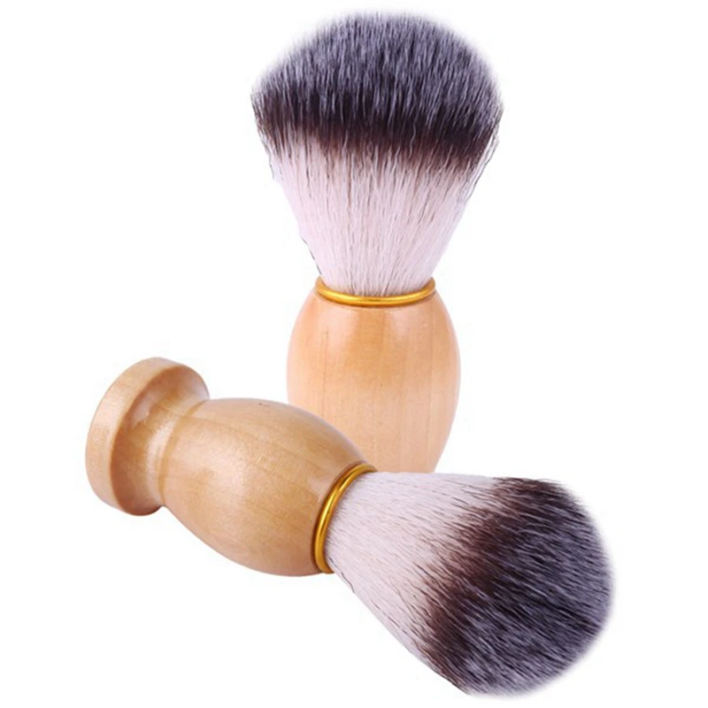 3Piece Soft Bristle Beard Brush Men's Beard Brush Men's Facial Cleansing Beauty Shaving Brush