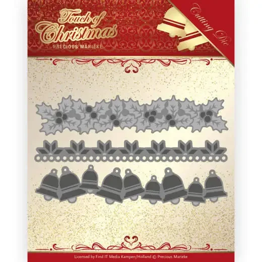 Piggy Craft metal cutting dies cut die mold Christmas bell edge frame Scrapbook paper craft knife mould blade punch stencils die