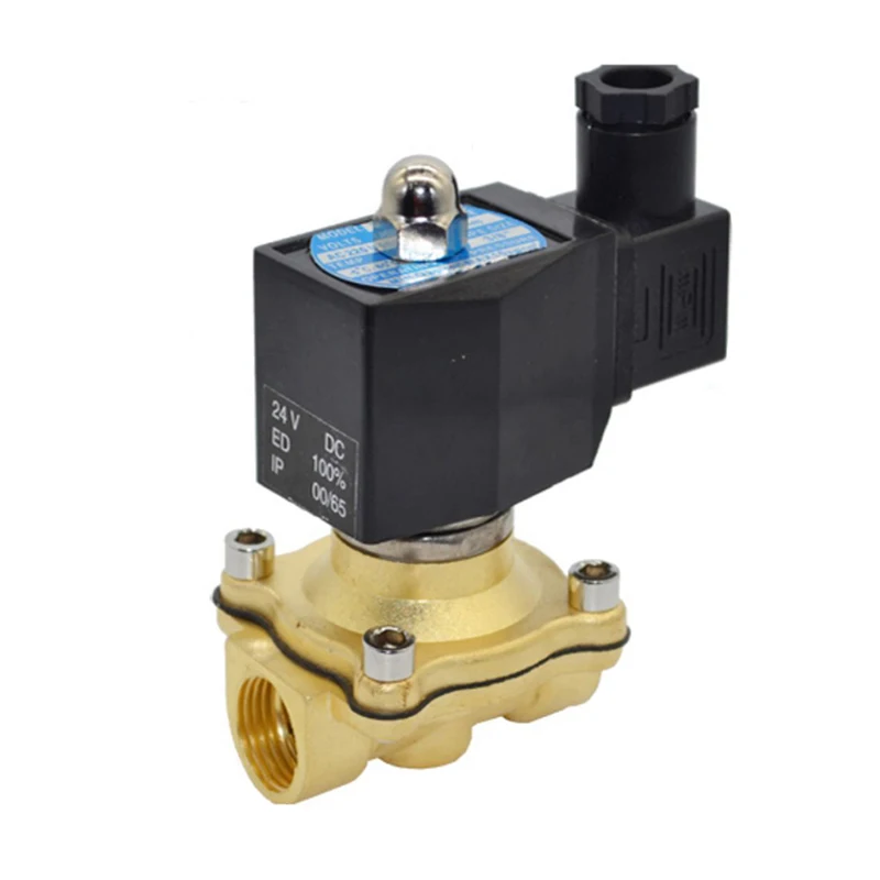 

3/4" IP65 Waterproof Normally Closed Solenoid Valve 220V 110V 24V 12V Brass Electric Solenoid Valve For Outdoor