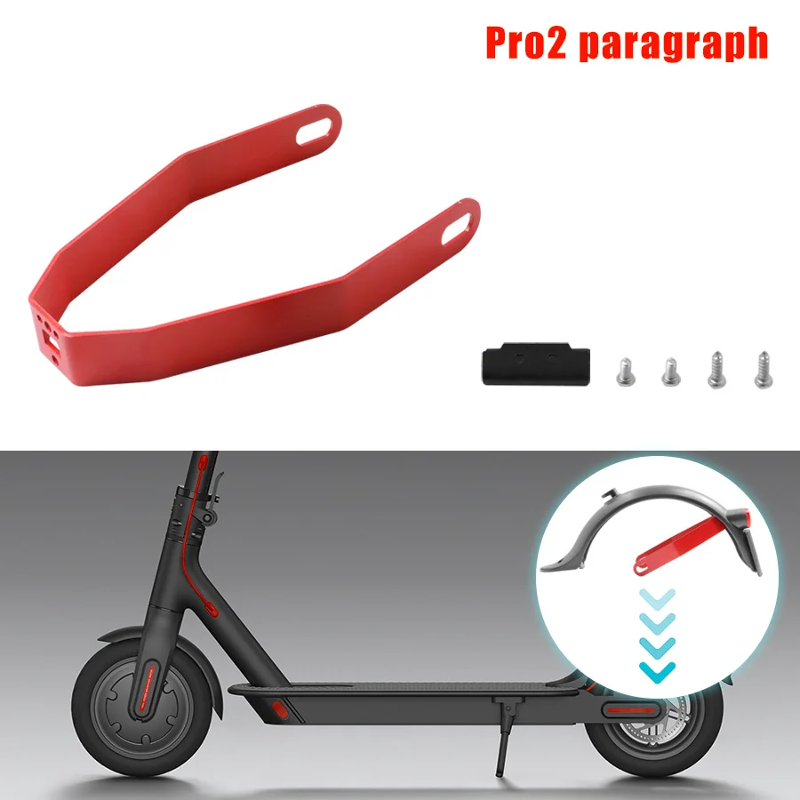 Scooter Rear Fender Mud guard Support iron Bracket Modification Compatible For Xiaomi M365/PRO/Pro2/1S/Essential 10 inch Tire