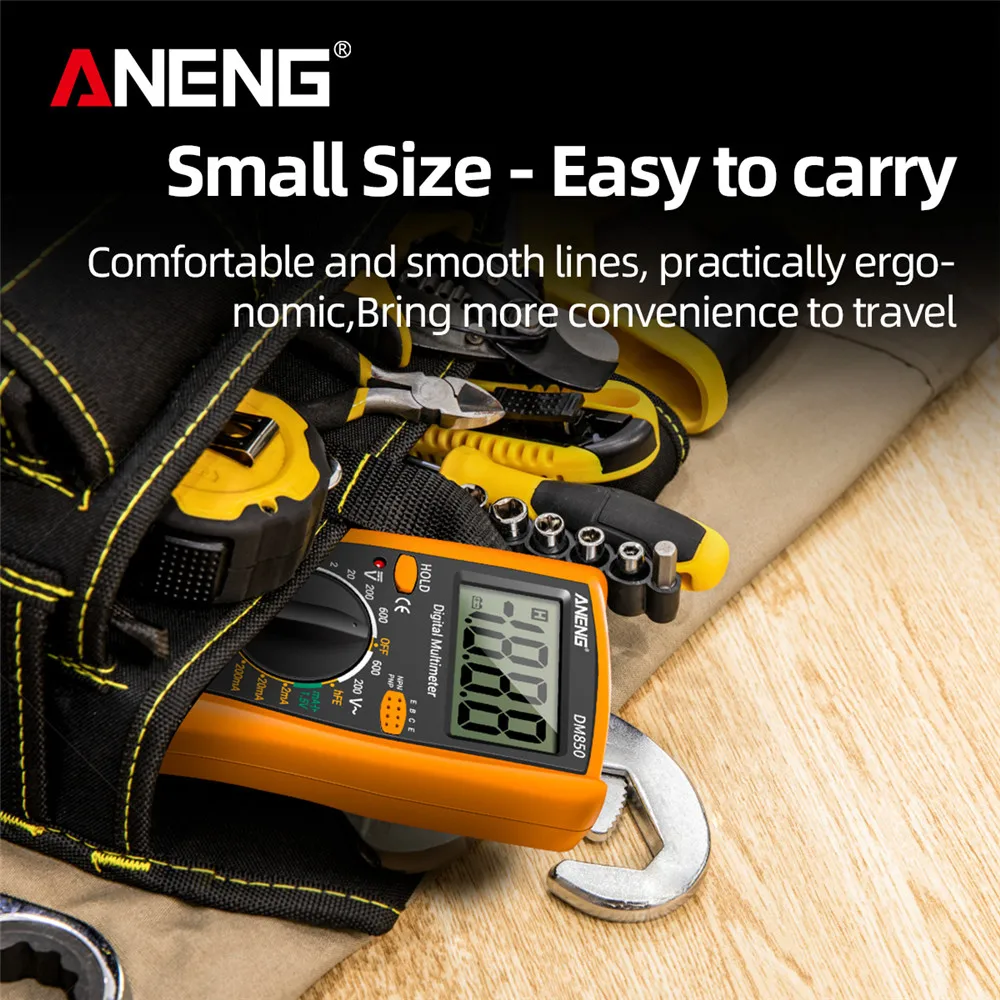 Professional Multimeter ANENG DM850 AC/DC Voltage Meter DC Current Data Retention Ohm Automatic Digital Multimetro Tester Tools