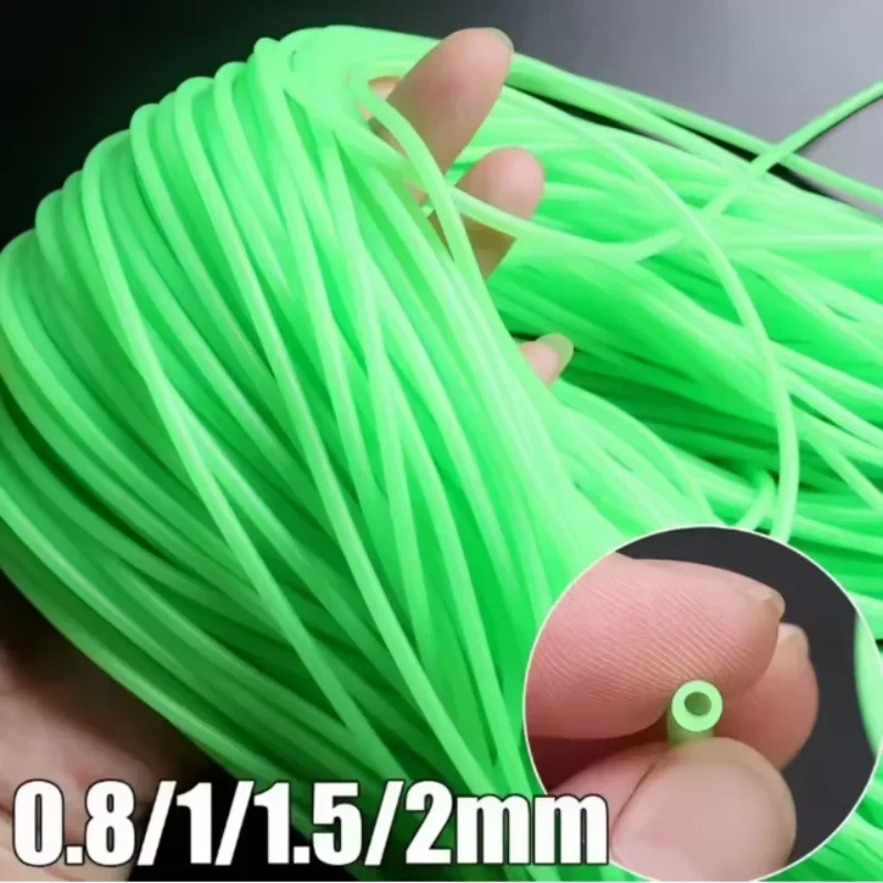 

0.8/1/1.5/2mm Luminous Fishing Hose Silicone Anti Rig Tube Tubing Rig Sleeves Deep Sea Fishing Pesca Iscas FIsh Tackle Tools Bfs