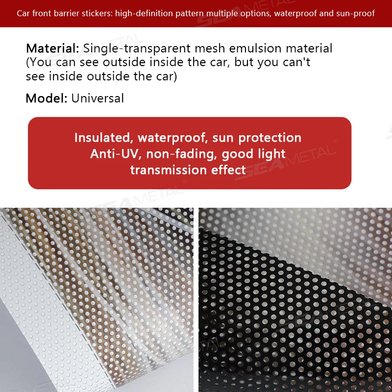 SEAMETAL الزجاج الأمامي الشمس حماية ملصق نافذة السيارة الشمس قناع الزجاج الأمامي الشمس الظل غطاء العالمي العزل الحراري الفينيل فيلم