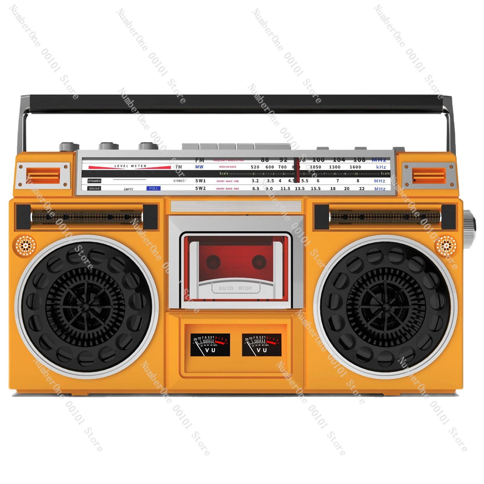

Retro Stereo Dual Speaker Radio Recorder Multifunctional Tape Machine Bluetooth U Disk TF Card