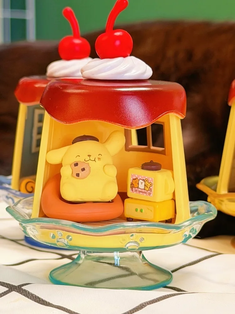 레멘트 블라인드 박스 푸딩 독 '매일' 테마 미니어처 장면 데스크탑 디스플레이 장난감 피규어 집 장식용