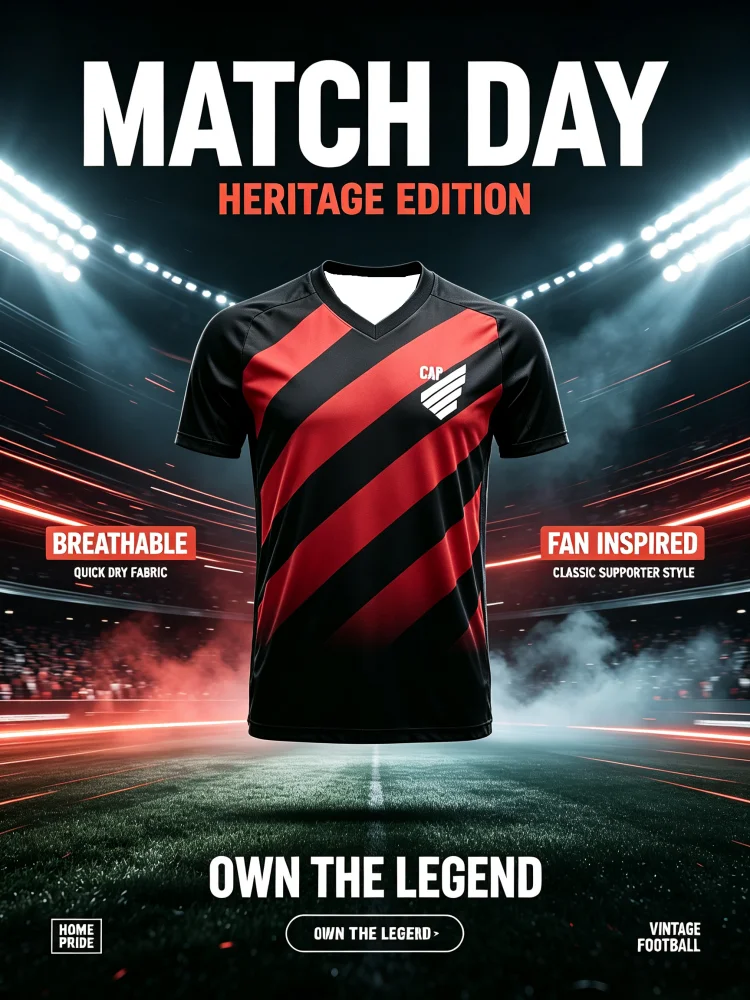 Herren Athletico Paranaense Fußballtrikot Schnelltrocknend Kurzarm Fußball-T-Shirt Brasilien Training Fan Sportbekleidung Familie Kinder T-Shirts