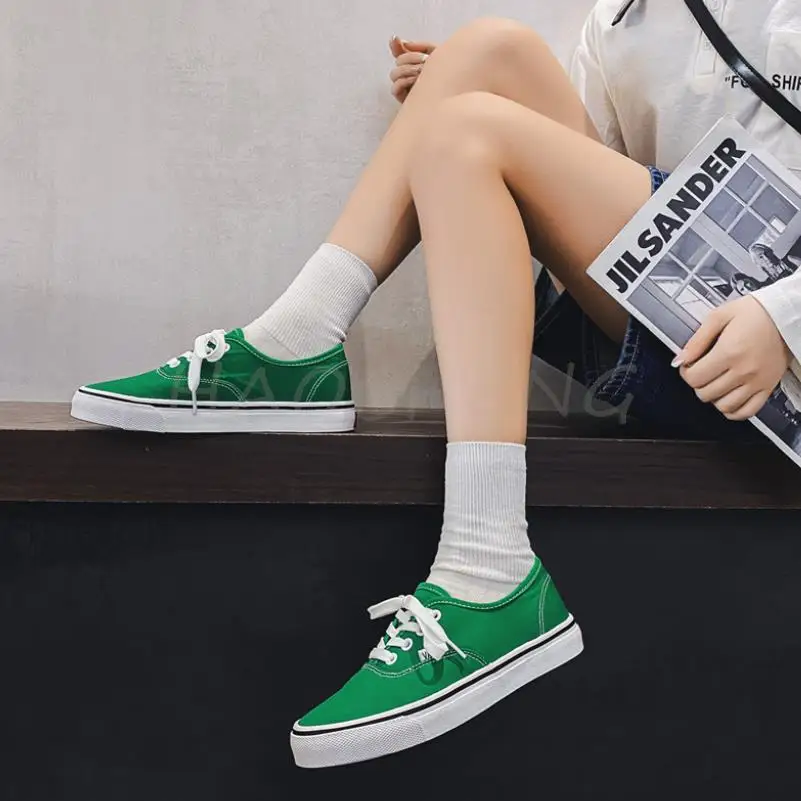 Kawaii scarpe di tela per le donne dolce estate Zapatillas Mujer 2022 moda carino stile coreano studenti indossano scarpe vulcanizzate ogni giorno