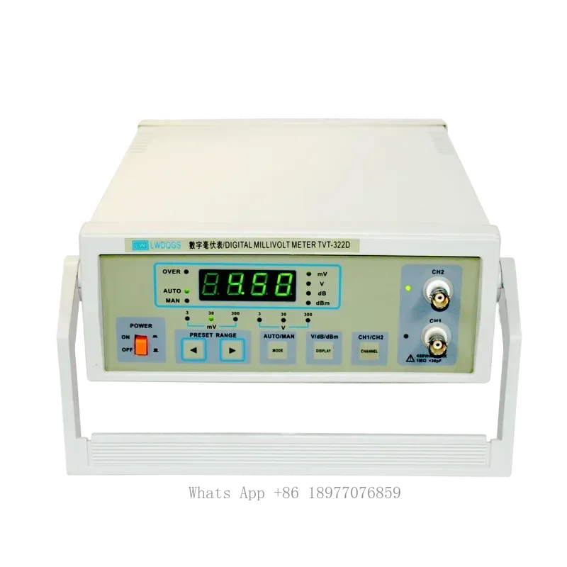 TVT-322 Manual Automatic Compact 2HZ-2Mhz 300V Digital Millivoltmeter