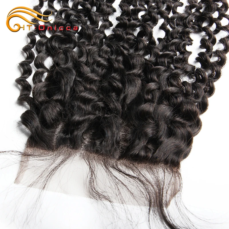 4X4 Kinky Curly Lace Closure Human Hair