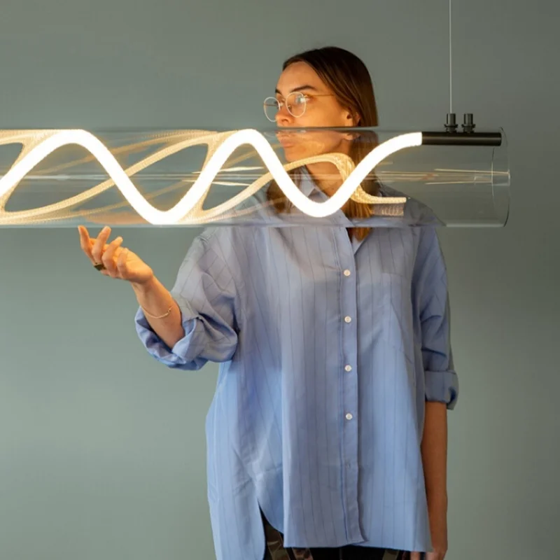 LEDNordic Minimalist Chandelier Dimming Gold Table Dining Kitchen Island Office Pendant Lights Home Decor Design Luster Fixture