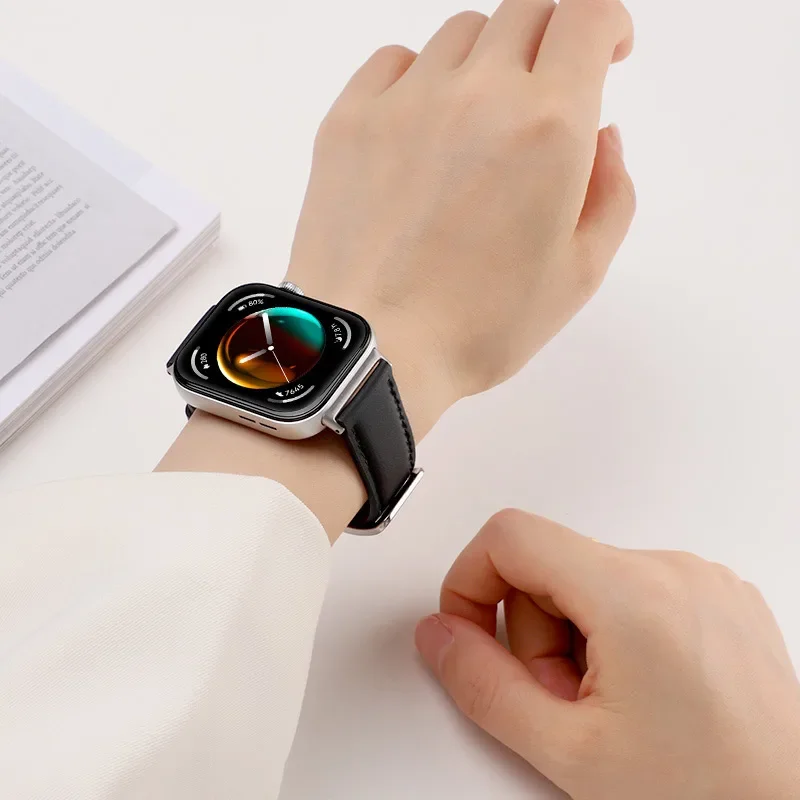 حزام جلدي لساعة Huawei Watch Fit 3/4/4 Pro SmartWatch ملحقات بديلة سوار كوريا حزام Huawei Watch Fit 4 pro Band